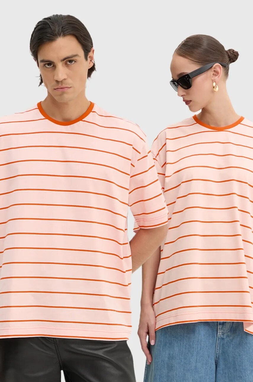 Sunnei tricou din bumbac culoarea portocaliu, modelator, RTWXJER008