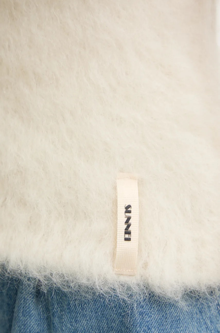 Μάλλινο πουλόβερ Sunnei χρώμα: μπεζ, RTWXKNW008 φωτογραφία