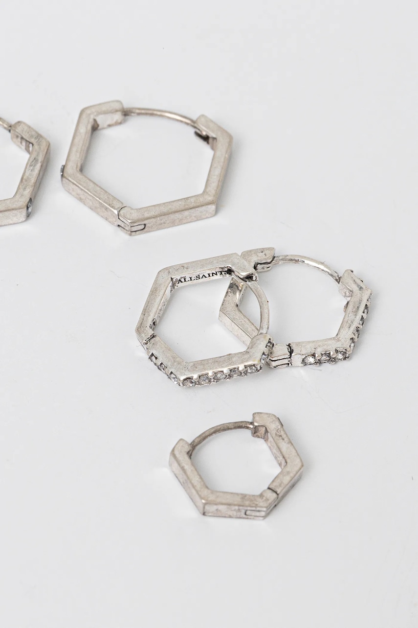 Сережки AllSaints 3 шт 37527083SLV041 Сережки AllSaints 3 шт 37527083SLV041