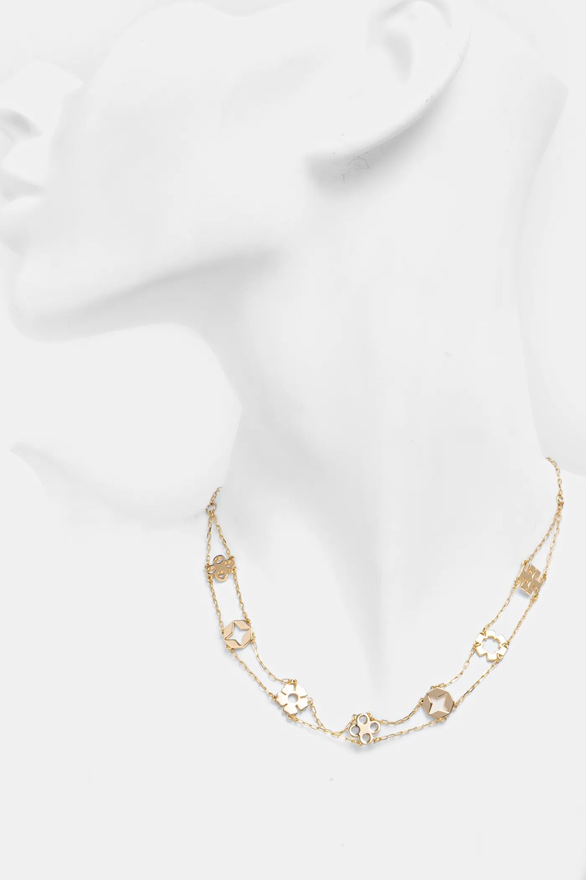Tory Burch aranyozott nyaklánc Choker Necklace 171113-720 termék 2. képe