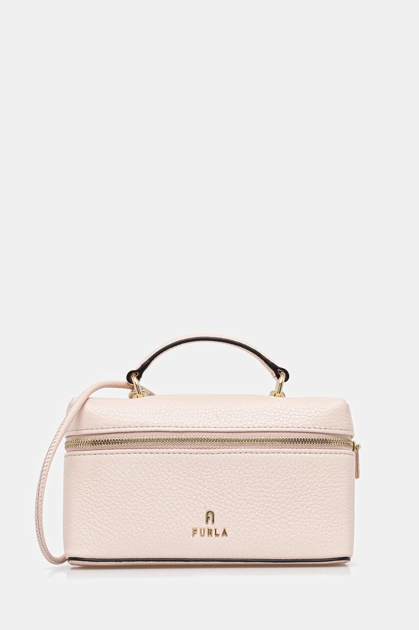 Furla poșetă de piele culoarea bej, WE00625.HSF000.0496S