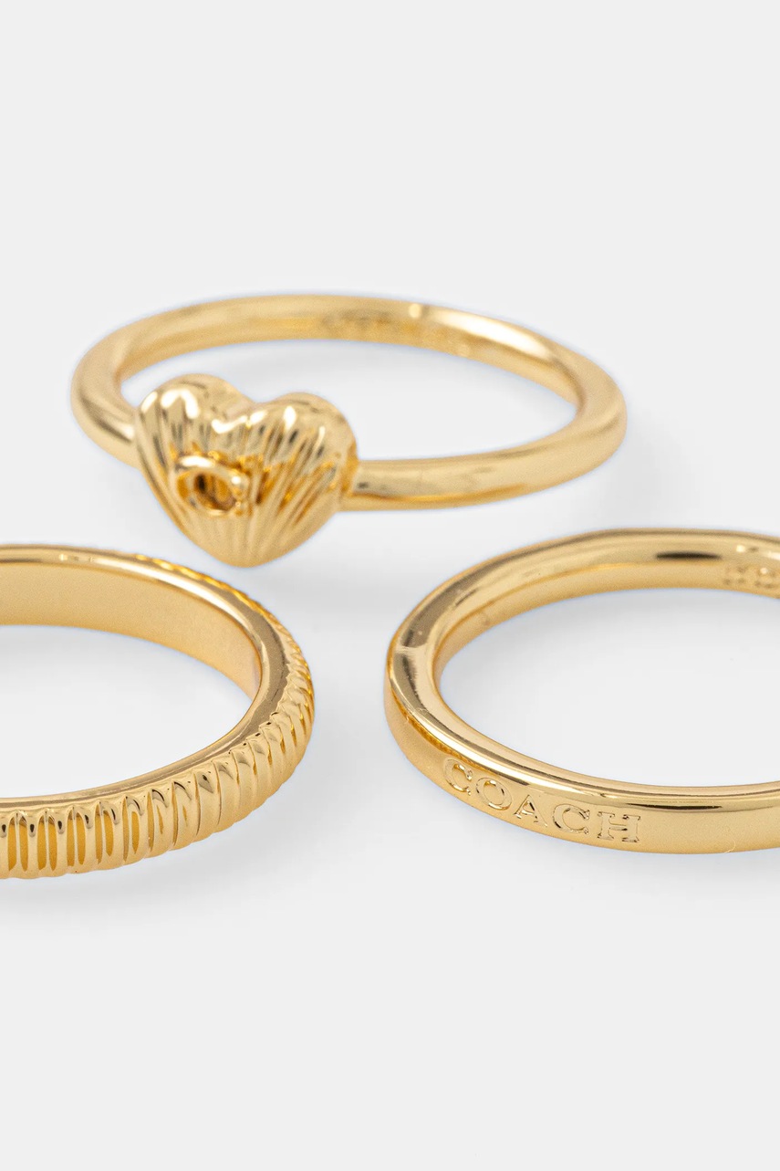 Кольцо Coach 3 шт 37527627GLD710