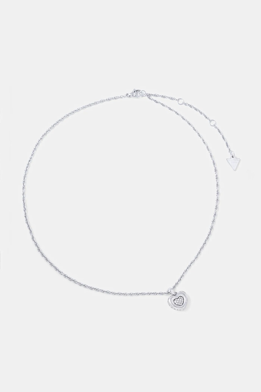 

Колие Guess L.O.V.E. JUBN05 463JW, Сребърен