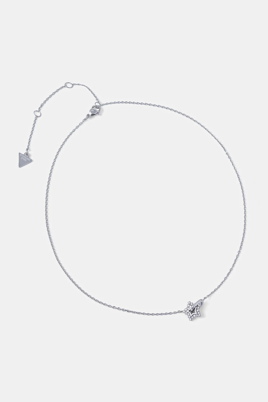 

Колие Guess ICONIQUE JUBN05 537JW, Сребърен