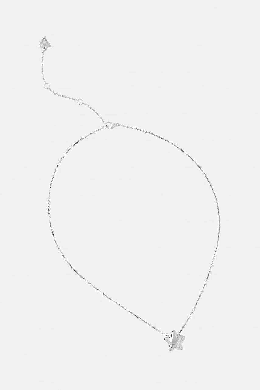 

Колие Guess ICONIQUE JUBN05 545JW, Сребърен