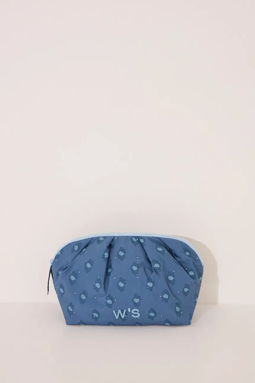 Levně Kosmetická taška women'secret modrá barva, 4842924