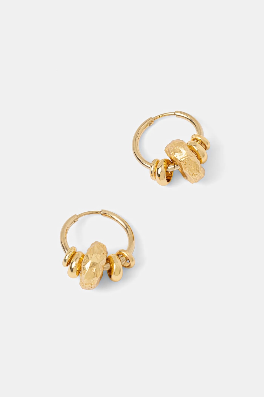 Sessun cercei placați cu aur 25204015