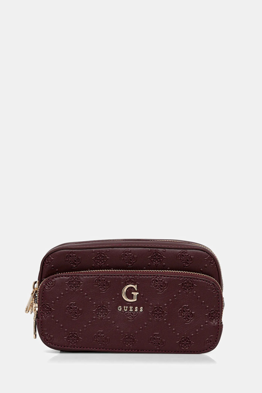 Levně Kosmetická taška Guess vínová barva, PW7545 P5473