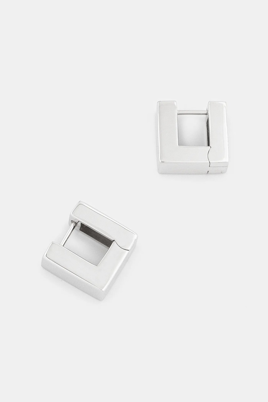 Tom Wood cercei de argint Square Hoops Small 101008