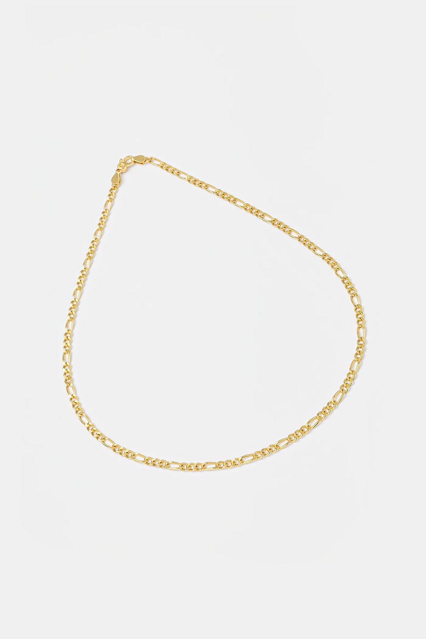 Tom Wood colier placat cu aur Bo Chain Medium Gold
