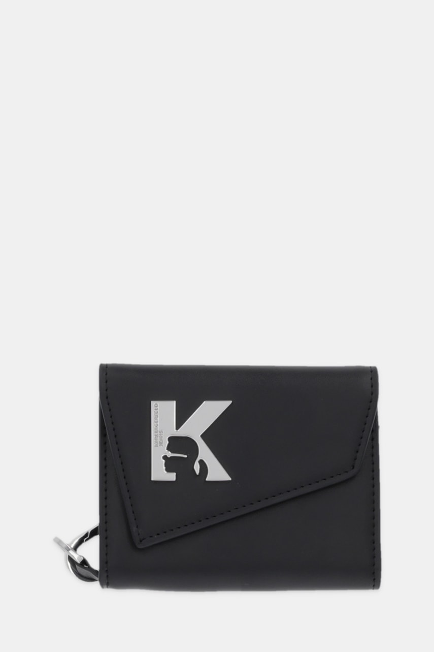 Karl Lagerfeld Jeans portofel de piele culoarea negru, A4W30164