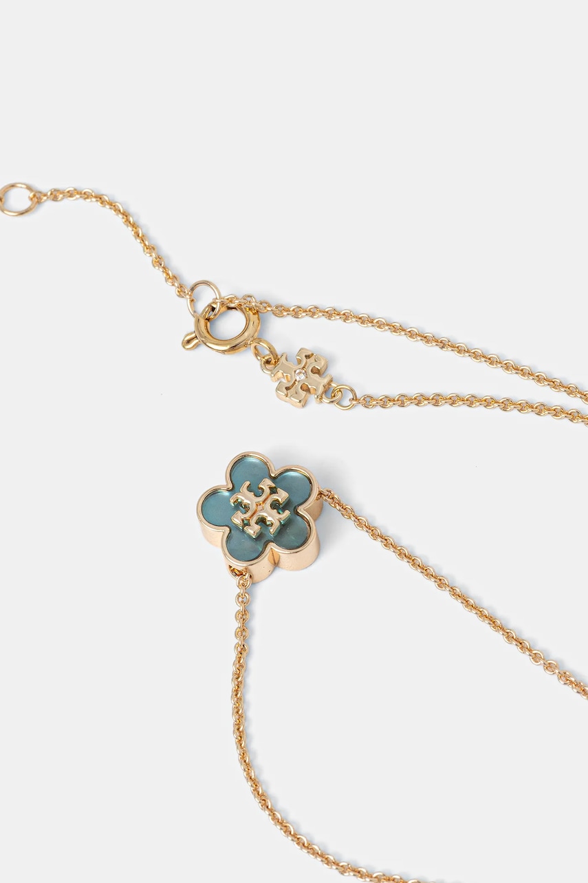 Позолоченное колье Tory Burch Kira Flower Pendant 158996.702 Позолоченное колье Tory Burch Kira Flower Pendant 158996.702