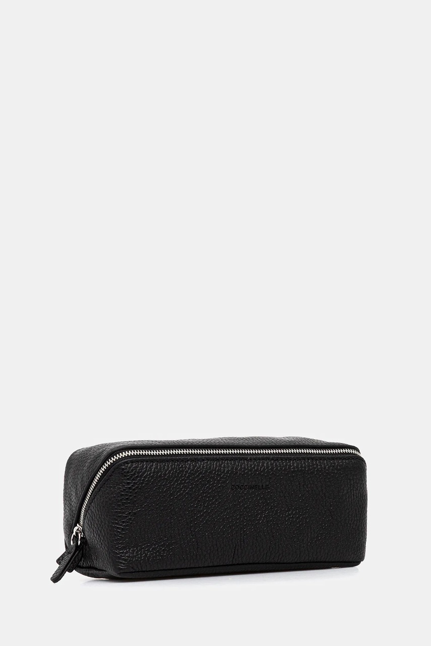 Δερμάτινη τσάντα καλλυντικών Coccinelle χρώμα: μαύρο, E5.MUK.95.G3.01 φωτογραφία