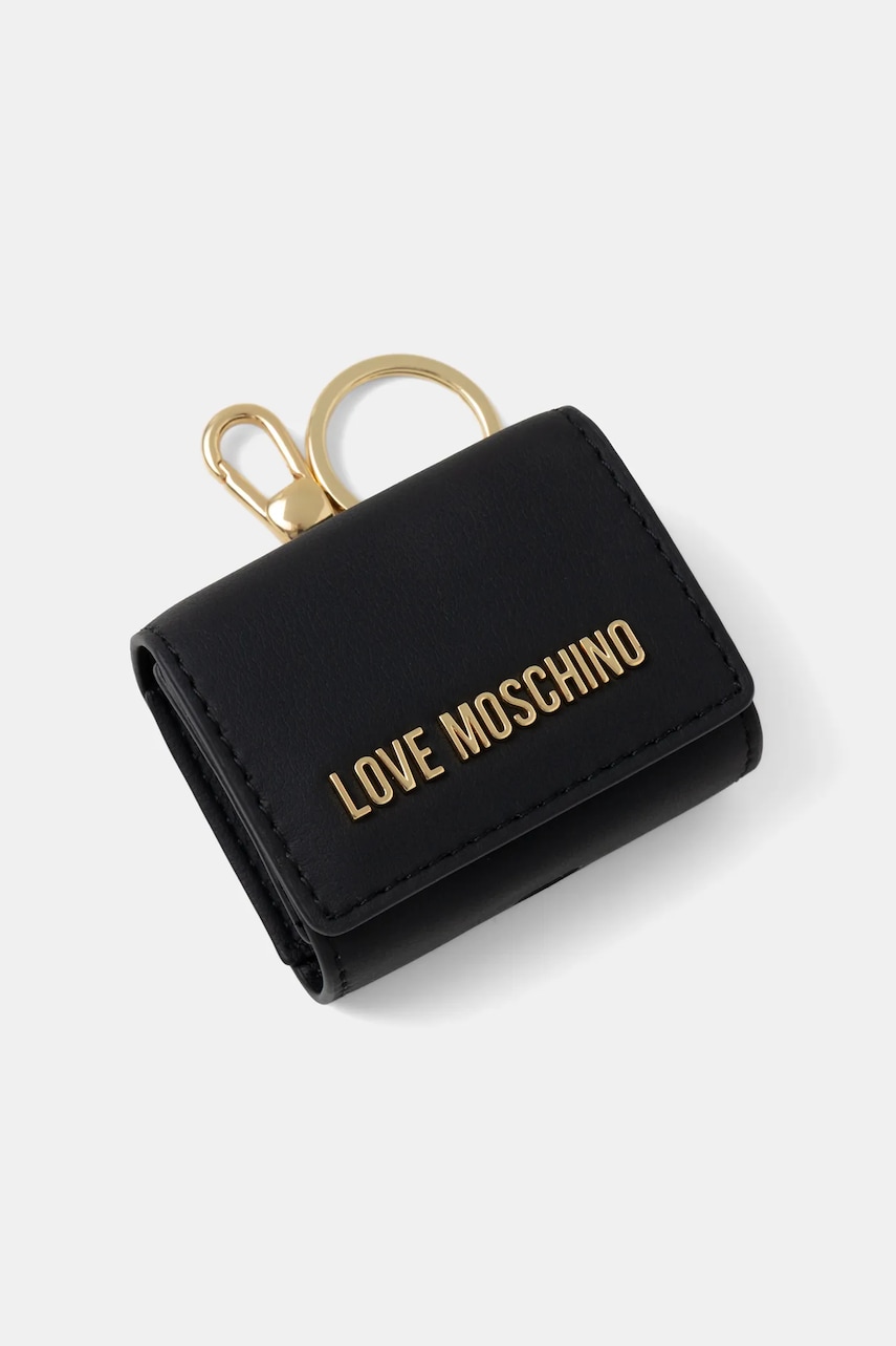Love Moschino husa airpods culoarea negru, JC5683PP0NKD0000