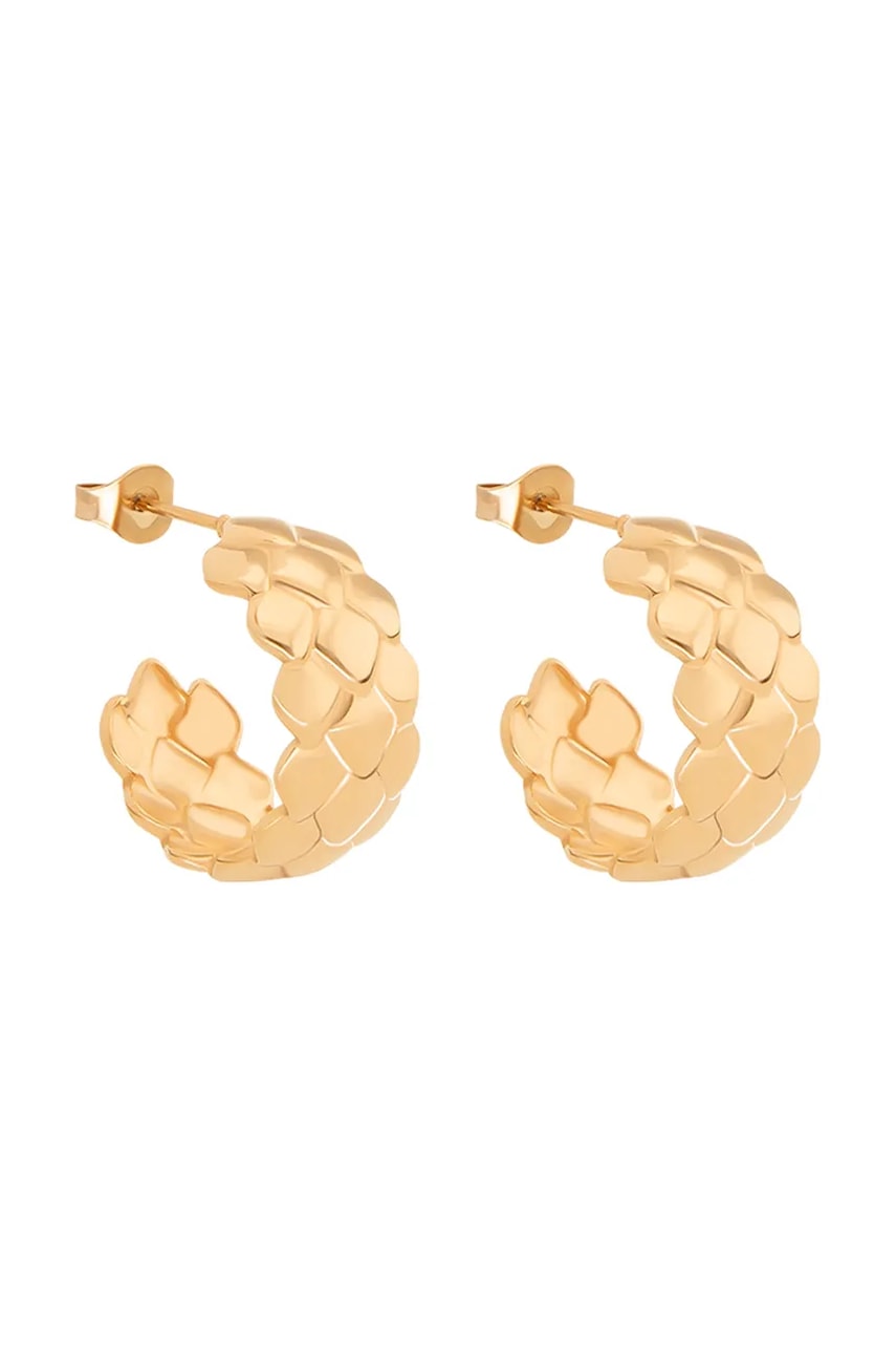 Επιχρυσωμένα σκουλαρίκια Lilou Snake