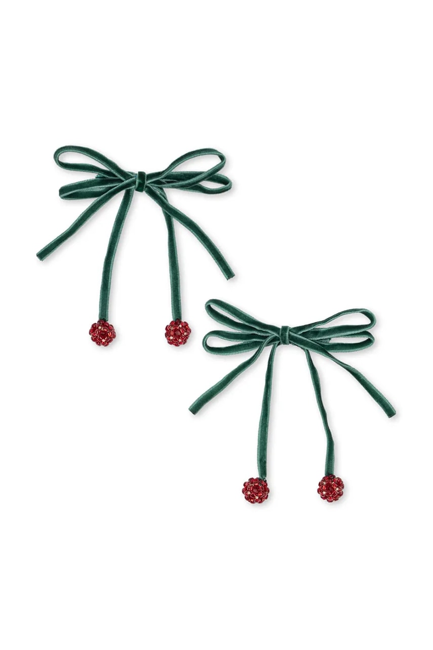 Levně Dětská sponka Konges Sløjd 2 PACK CHERRY BOW HAIR CLIPS 2-pack KS103628