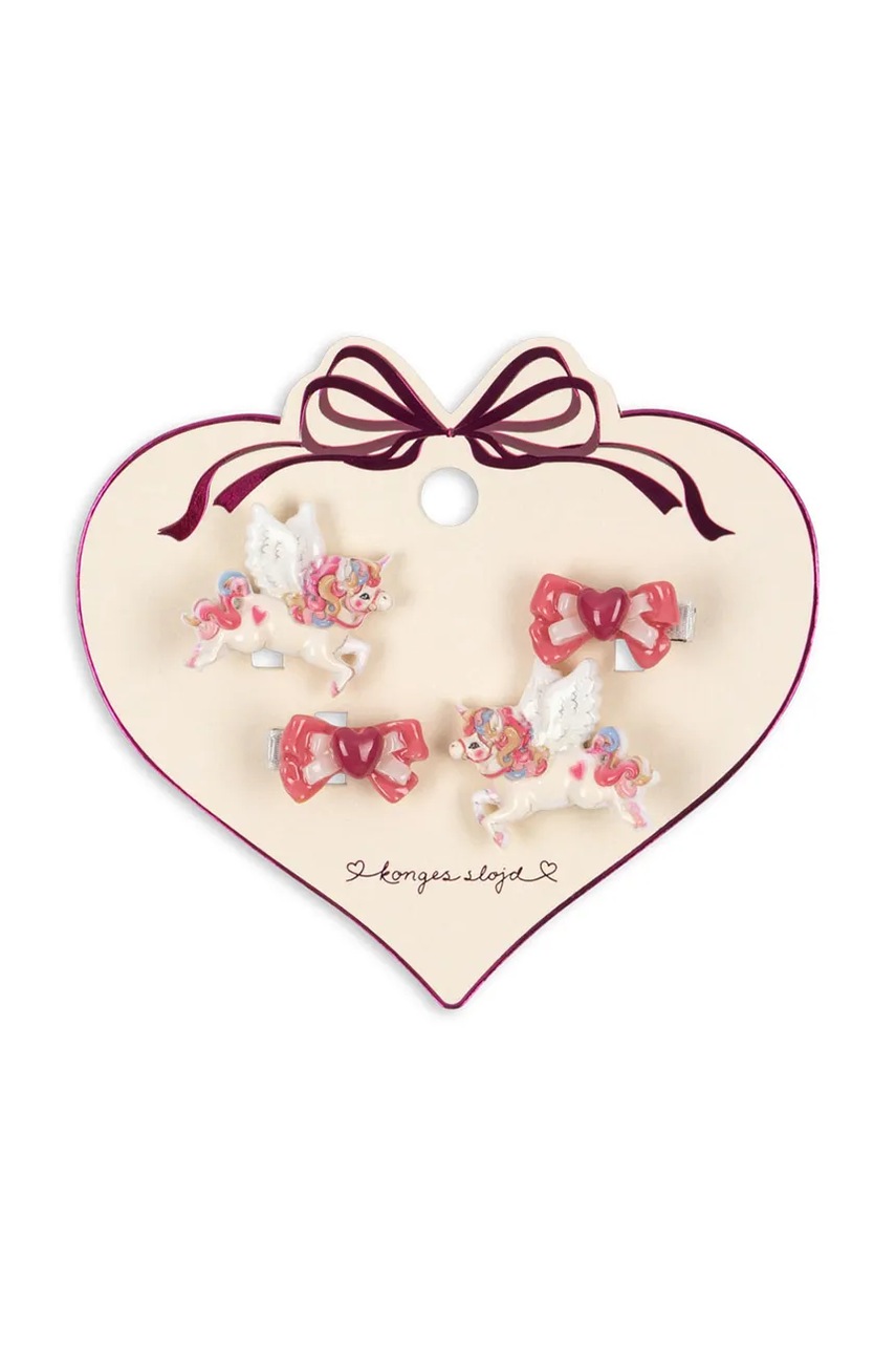 Παιδικό κλιπ μαλλιών Konges Sløjd 4 PACK UNICORN BOW HAIR CLIP φωτογραφία