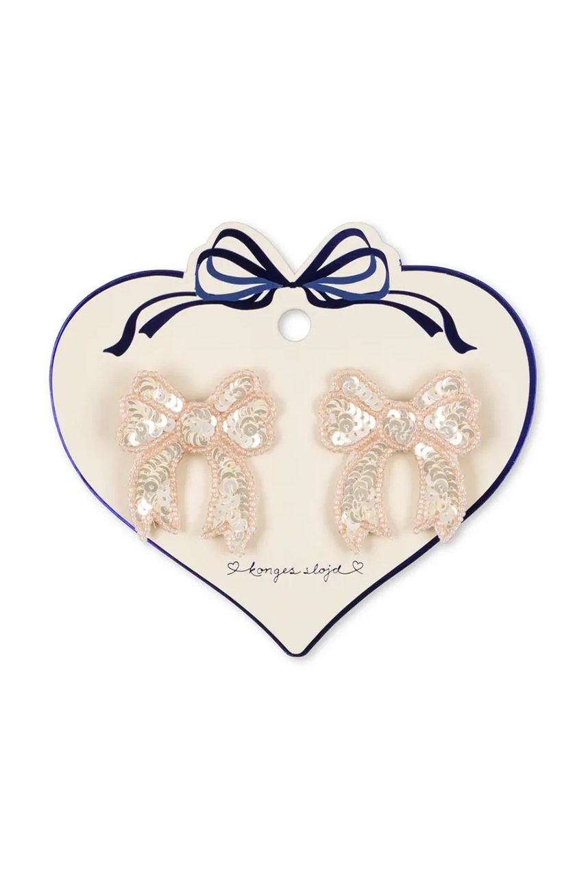 Levně Dětské sponky Konges Sløjd 2 PACK SEQUIN BOW HAIR CLIP KS103649