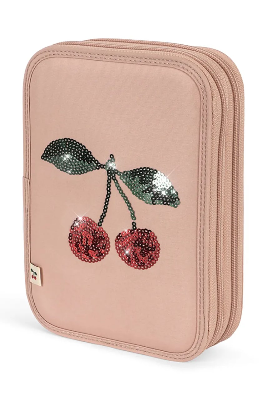 Konges Sløjd penar CLOVER PENCIL CASE culoarea roz, KS103456