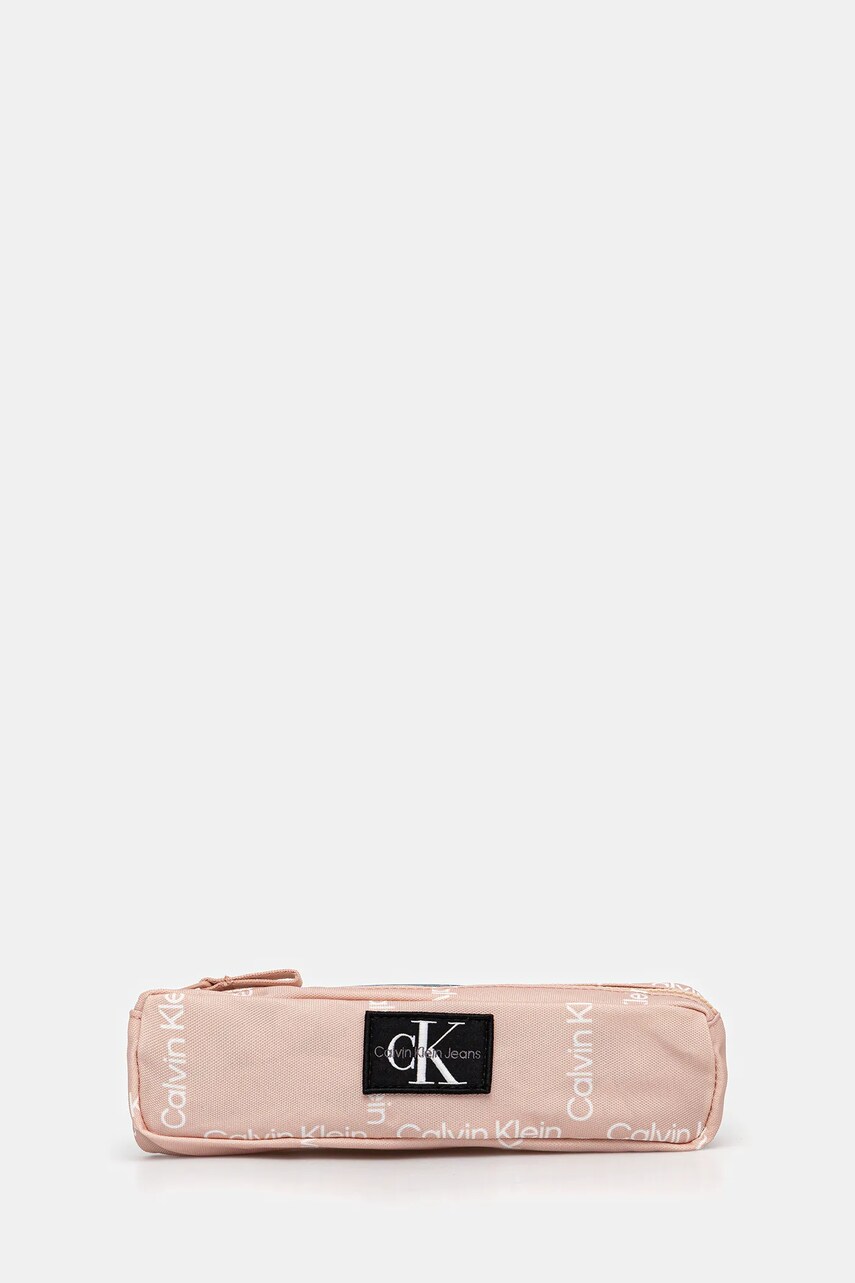 Levně Penál Calvin Klein Jeans béžová barva, IU0IU00710