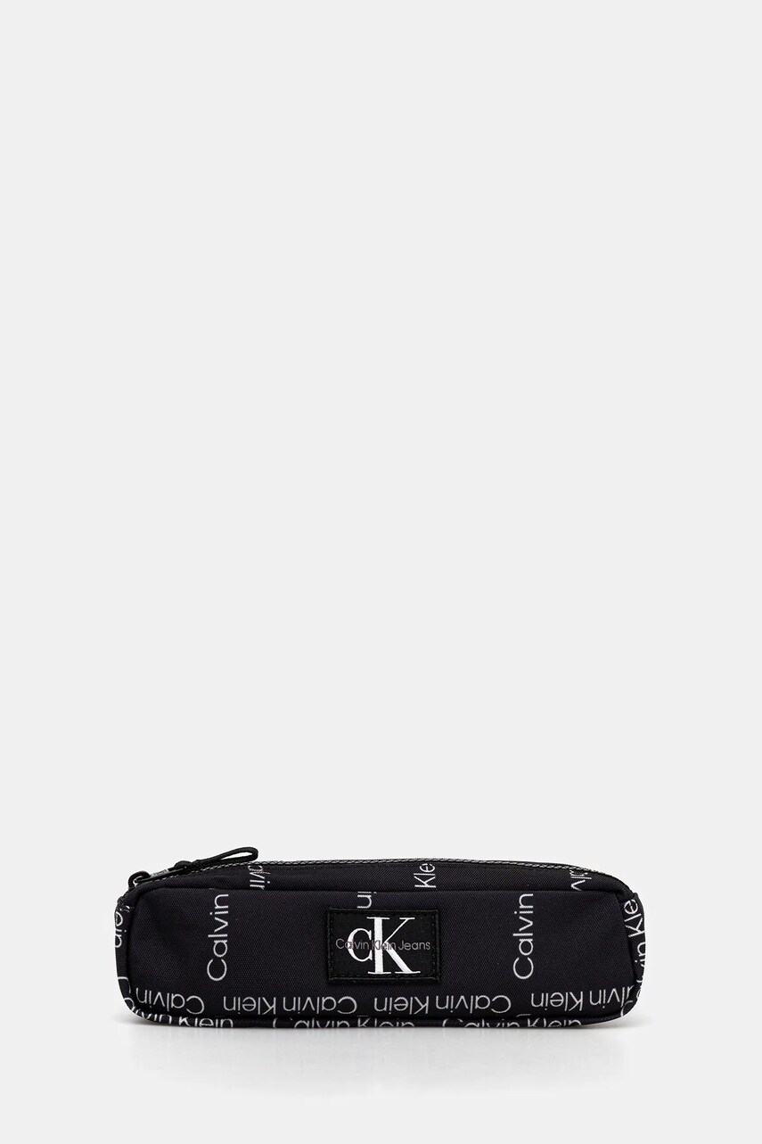 Levně Penál Calvin Klein Jeans černá barva, IU0IU00710