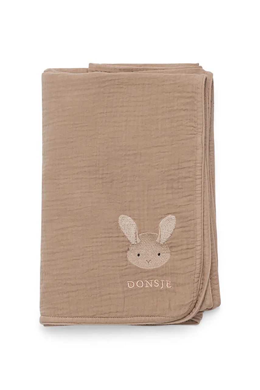 Donsje pătură din bumbac pentru bebeluși Ploekie Muslin Blanket XL Fluffy Bunny 7100103