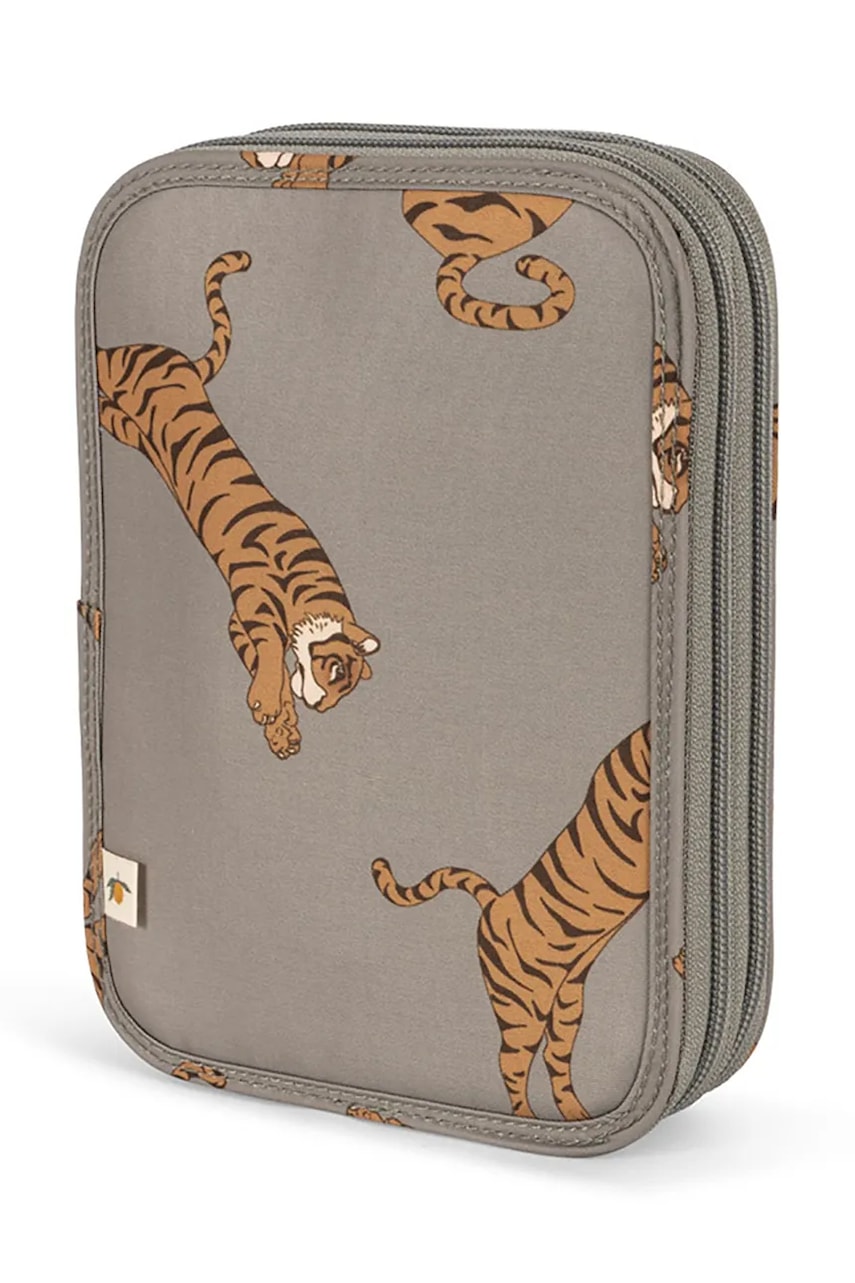 Konges Sløjd penar CLOVER PENCIL CASE culoarea gri, KS103456