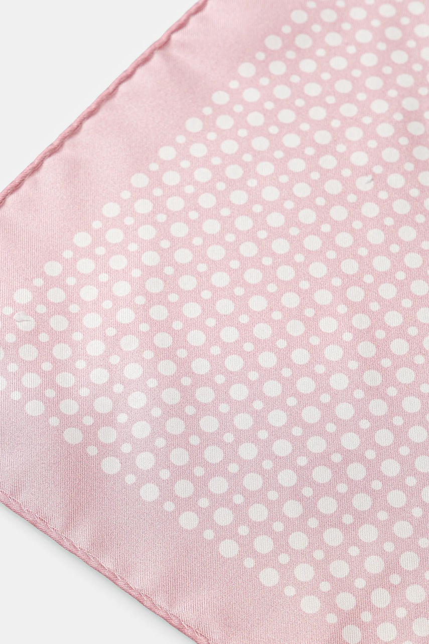 Μεταξωτό μαντήλι τσέπης BOSS BECKHAM X BOSS χρώμα: ροζ, 50549107 φωτογραφία