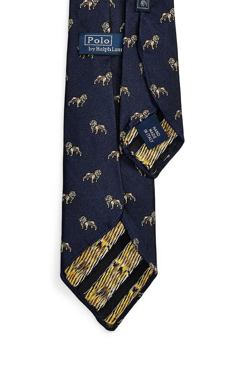 Шелковый галстук Polo Ralph Lauren цвет синий 712971855