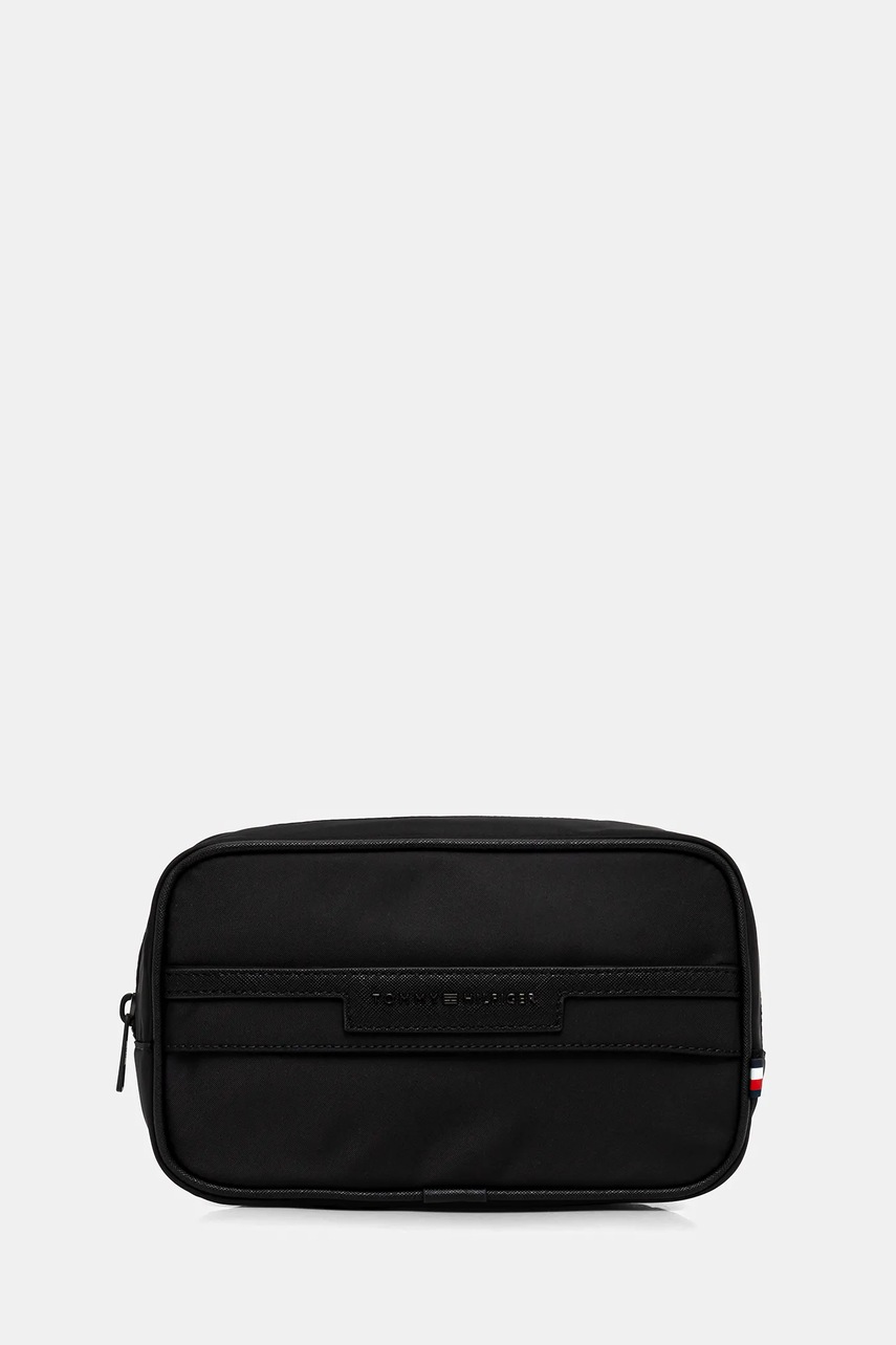 

Козметична чанта Tommy Hilfiger в сиво AM0AM13525, Черен