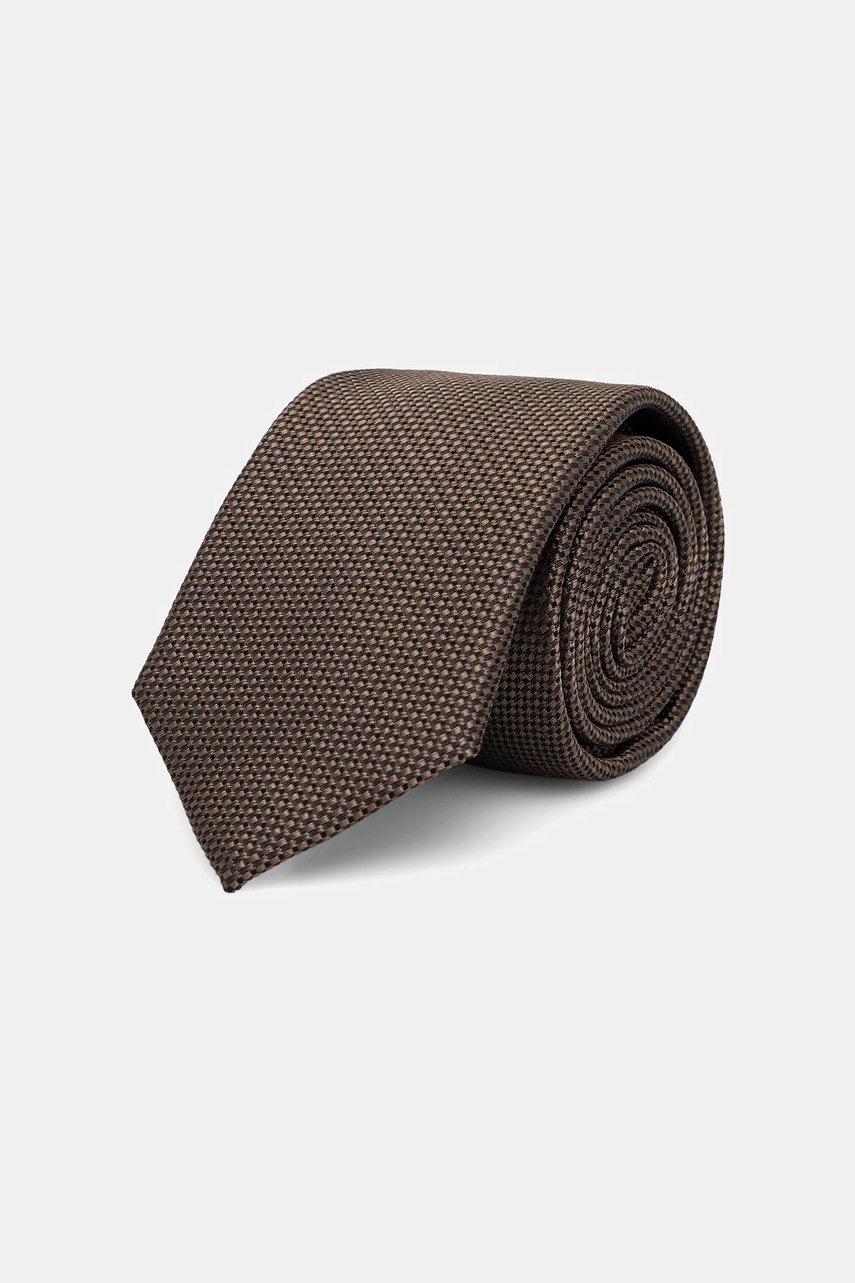 Levně Kravata s příměsí hedvábí Calvin Klein zelená barva, CK2111E002