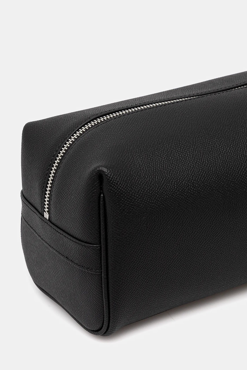 Δερμάτινη τσάντα καλλυντικών Karl Lagerfeld K/MONOGRAM χρώμα: μαύρο, A3M32046 φωτογραφία