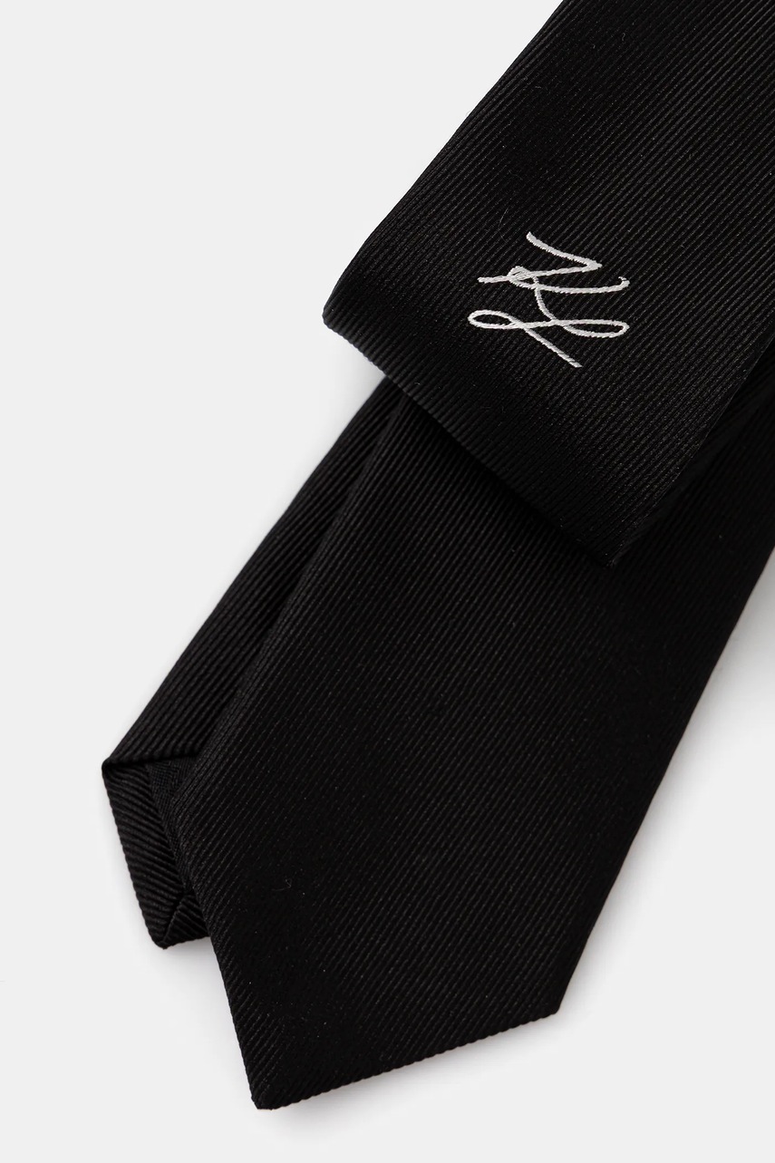 Шелковый галстук Karl Lagerfeld цвет чёрный 553153.805100
