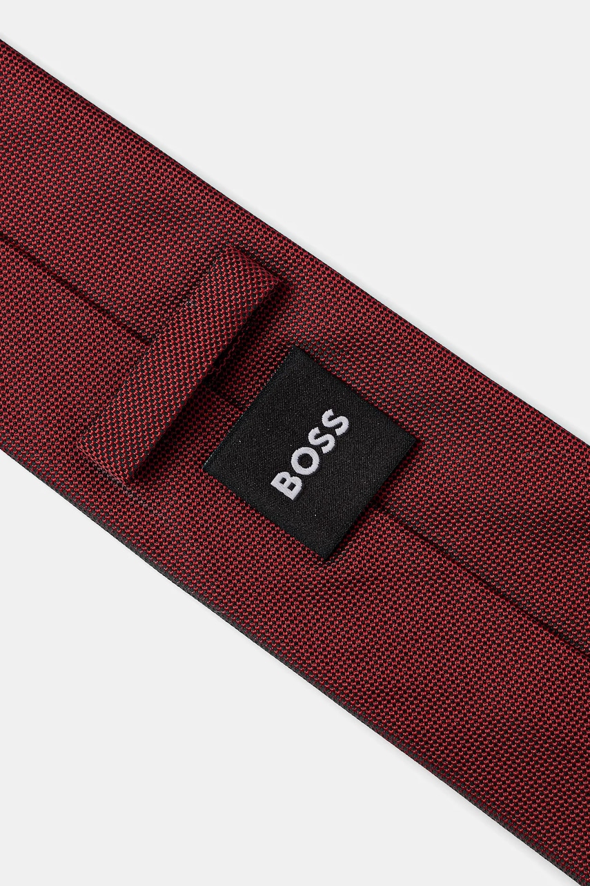 Шелковый галстук BOSS цвет красный 50544596 Шелковый галстук BOSS цвет красный 50544596