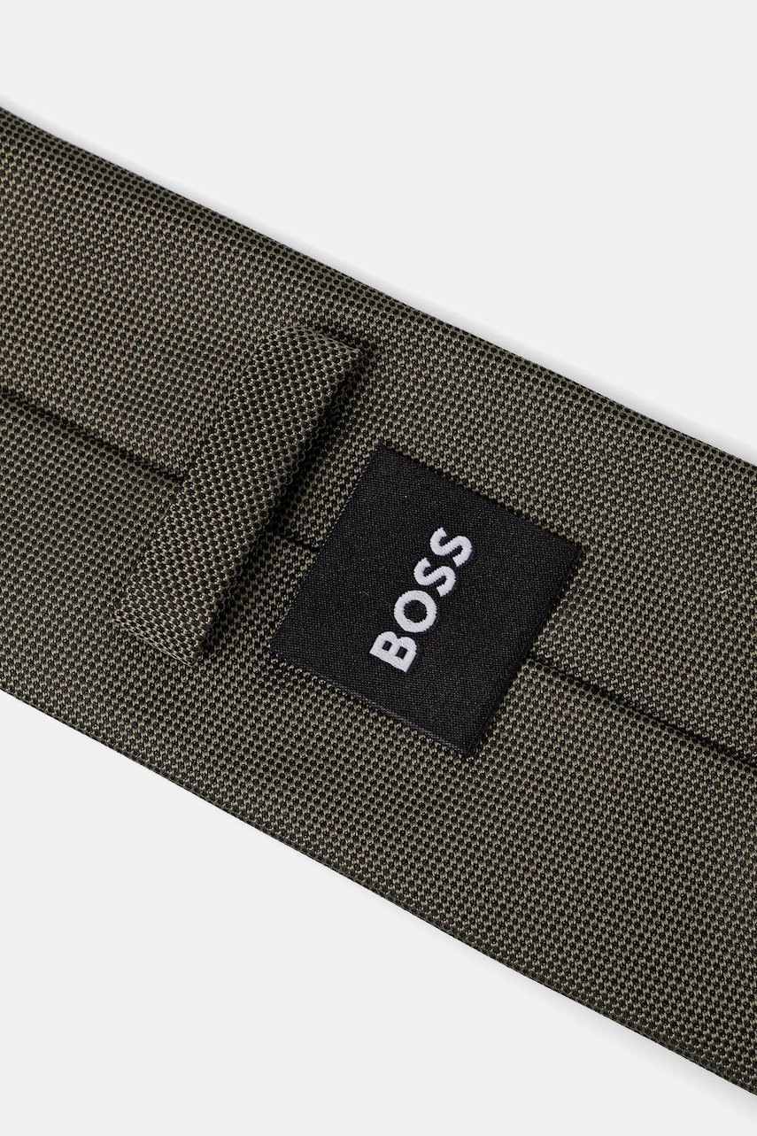 Шелковый галстук BOSS цвет зелёный 50544596 Шелковый галстук BOSS цвет зелёный 50544596