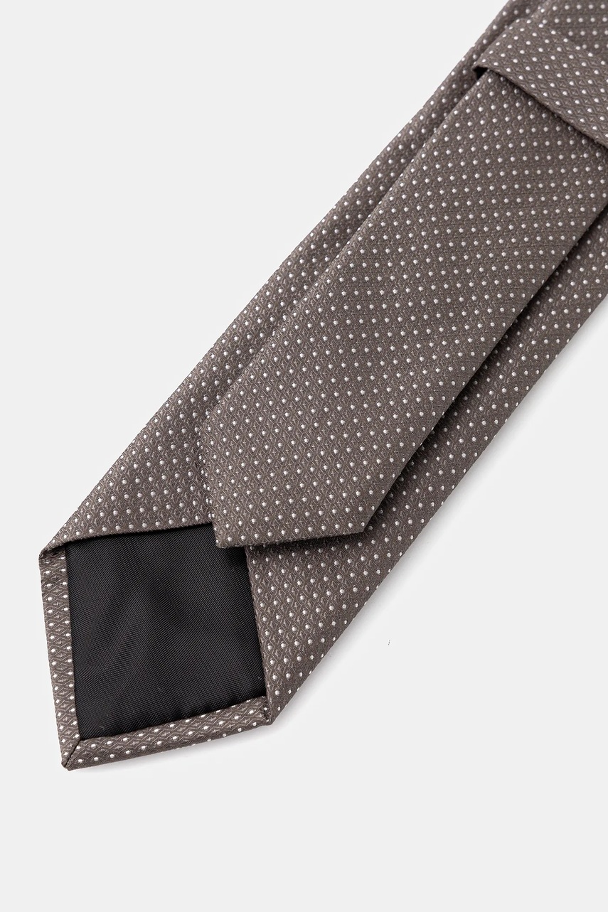 Шелковый галстук HUGO цвет коричневый 50545444