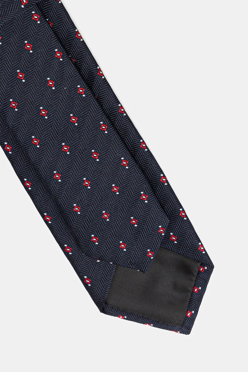 Шелковый галстук HUGO цвет синий 50545460