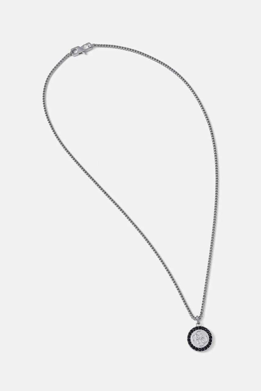 

Колие Guess REBEL KNIGHT JUMN05 079JW, Сребърен