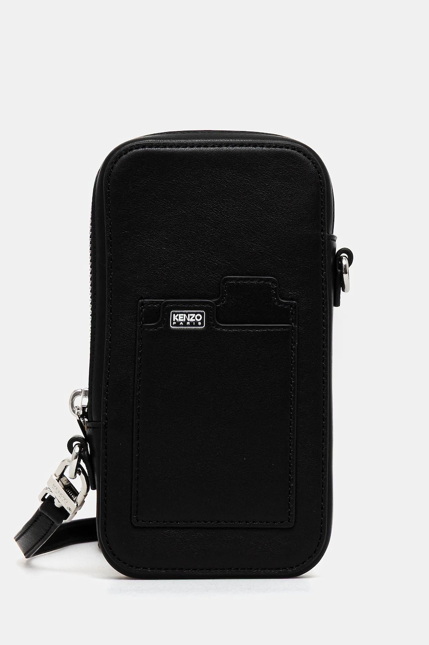 Kenzo husă din piele pentru telefon culoarea negru, FF68PM808L40