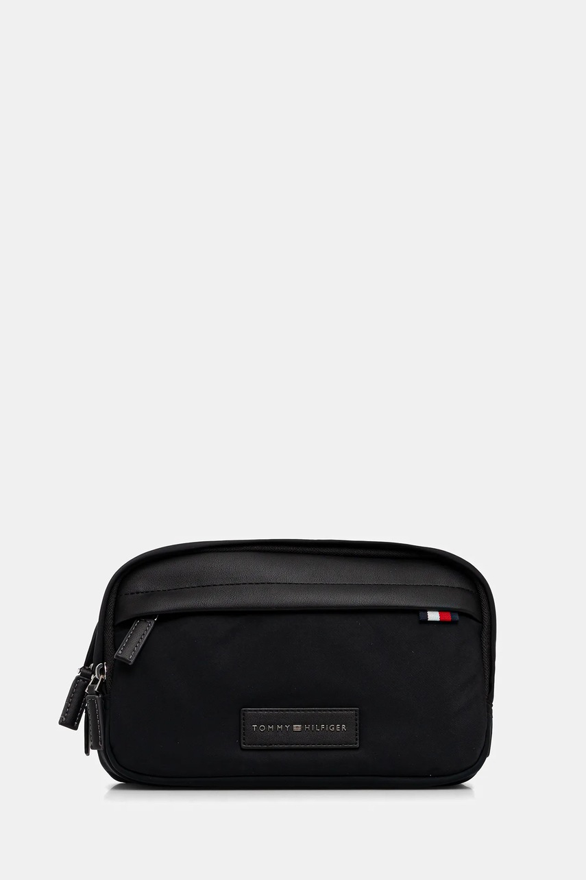 Levně Kosmetická taška Tommy Hilfiger černá barva, AM0AM13746