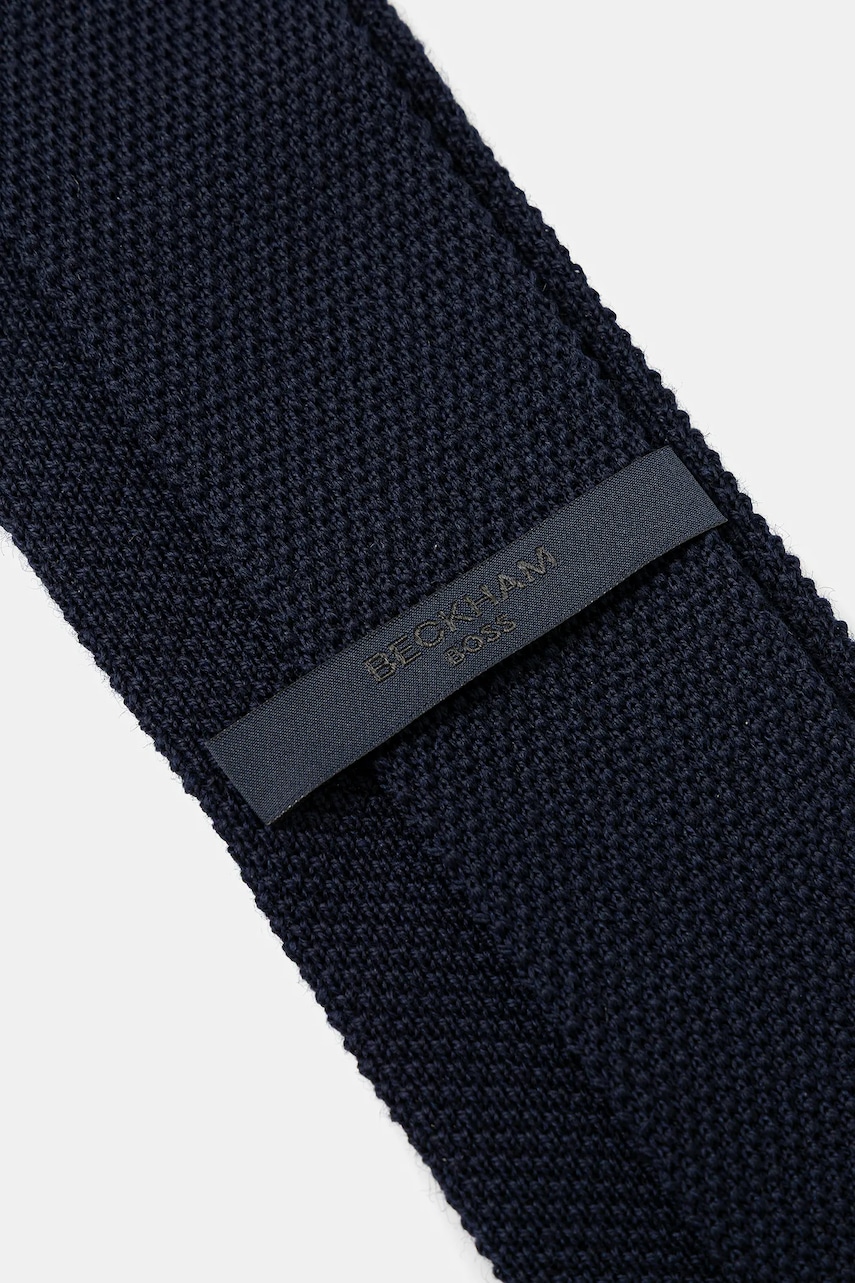 Шерстяной галстук BOSS цвет синий Шерстяной галстук BOSS цвет синий