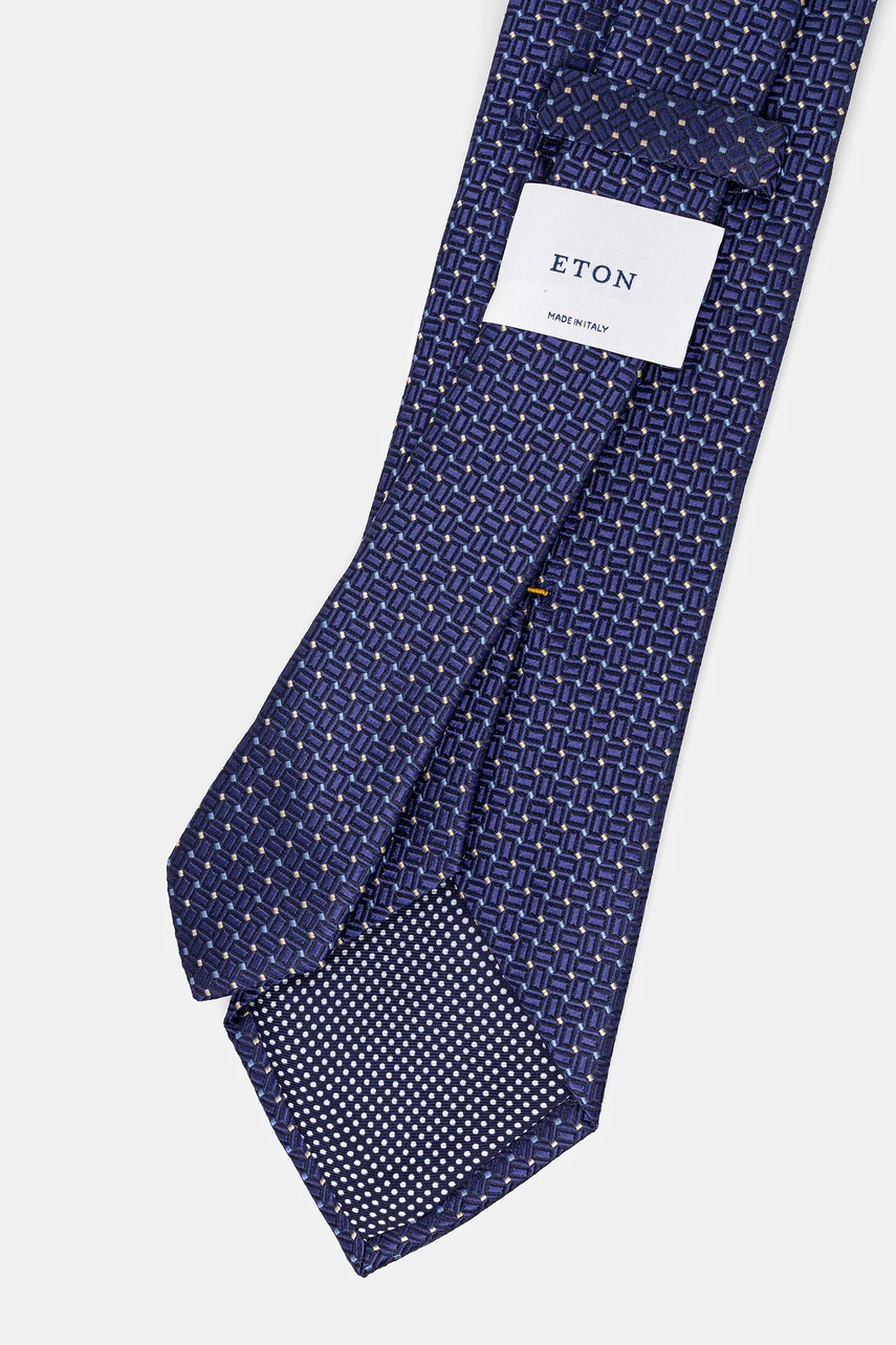 Шелковый галстук Eton цвет синий 100013833