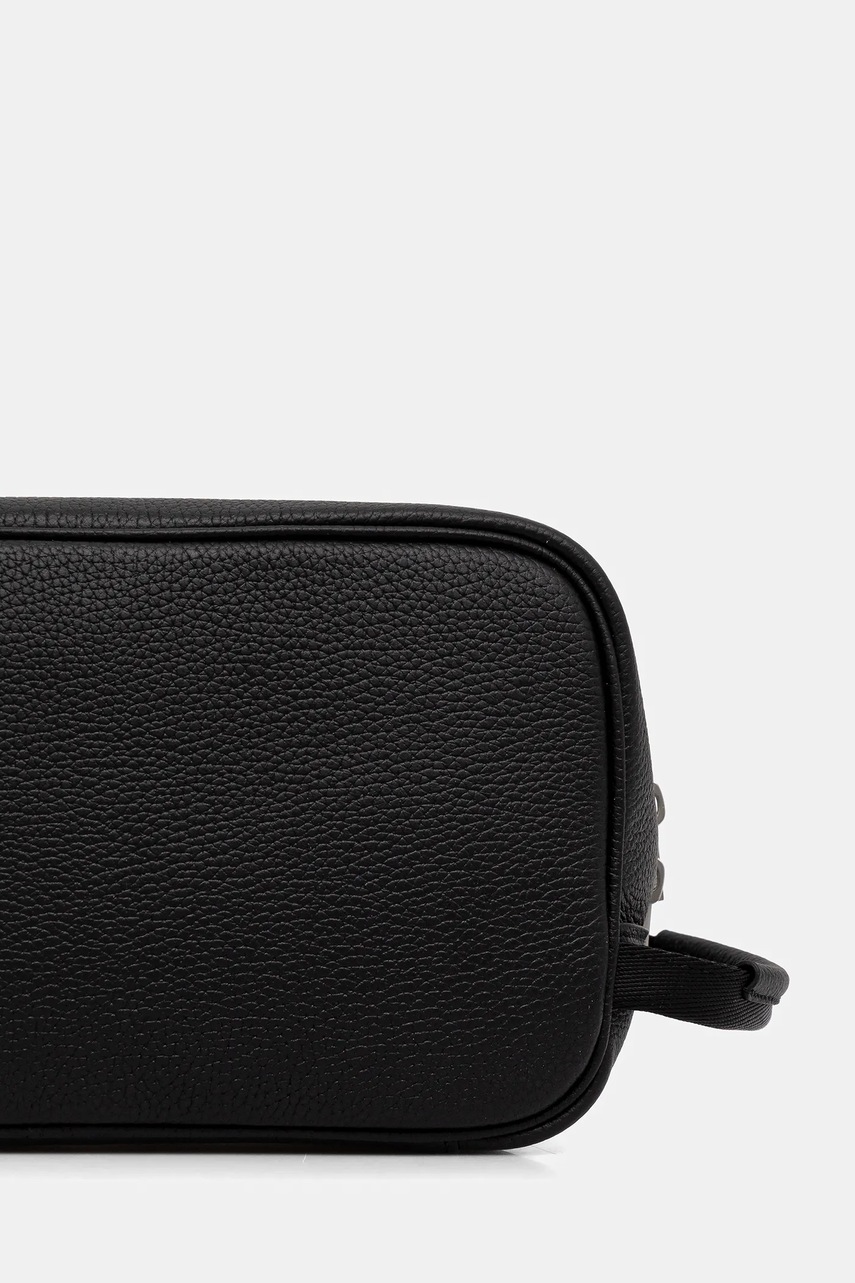 Δερμάτινη τσάντα καλλυντικών Trussardi χρώμα: μαύρο, I045E000078N φωτογραφία