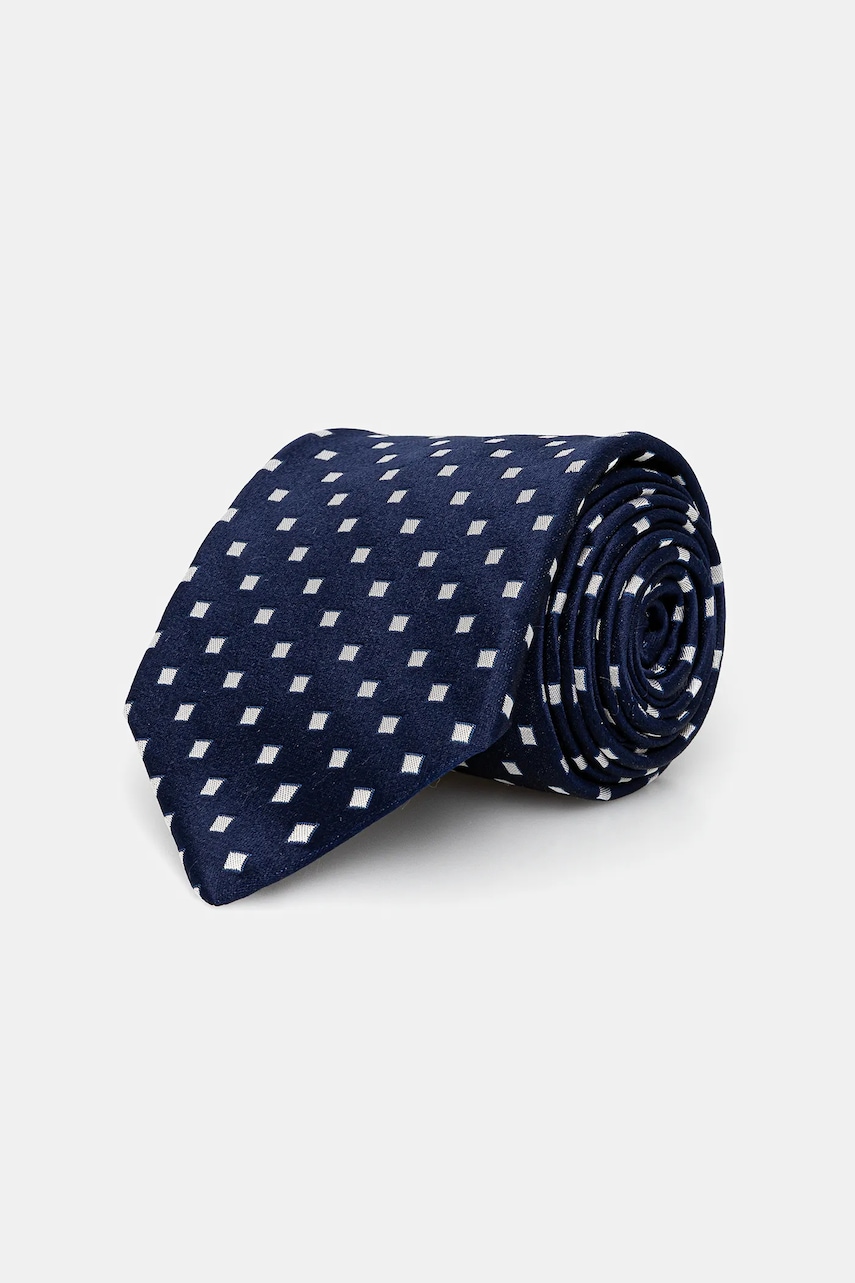 Michael Kors cravată de mătase culoarea bleumarin, MK0DT00181