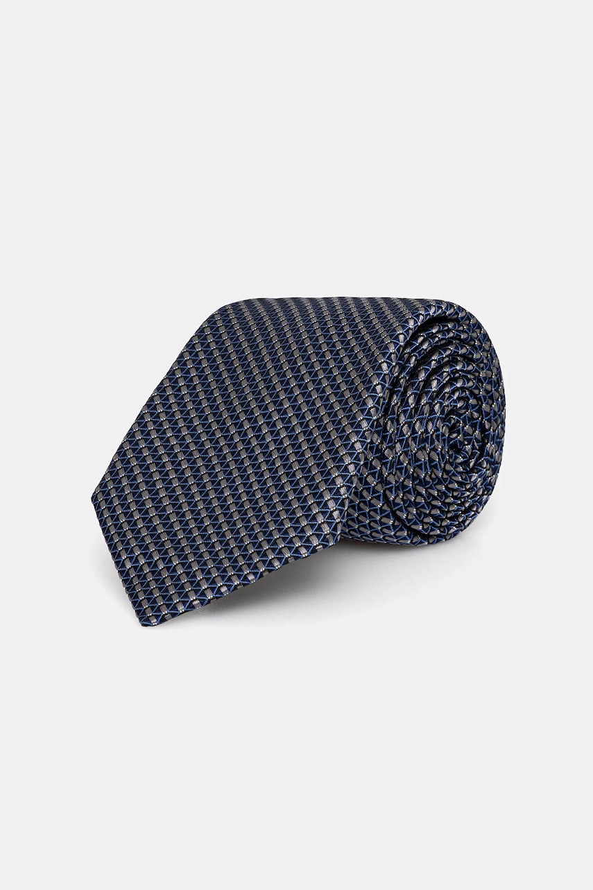 Michael Kors cravată de mătase culoarea bleumarin, MK0DT00183