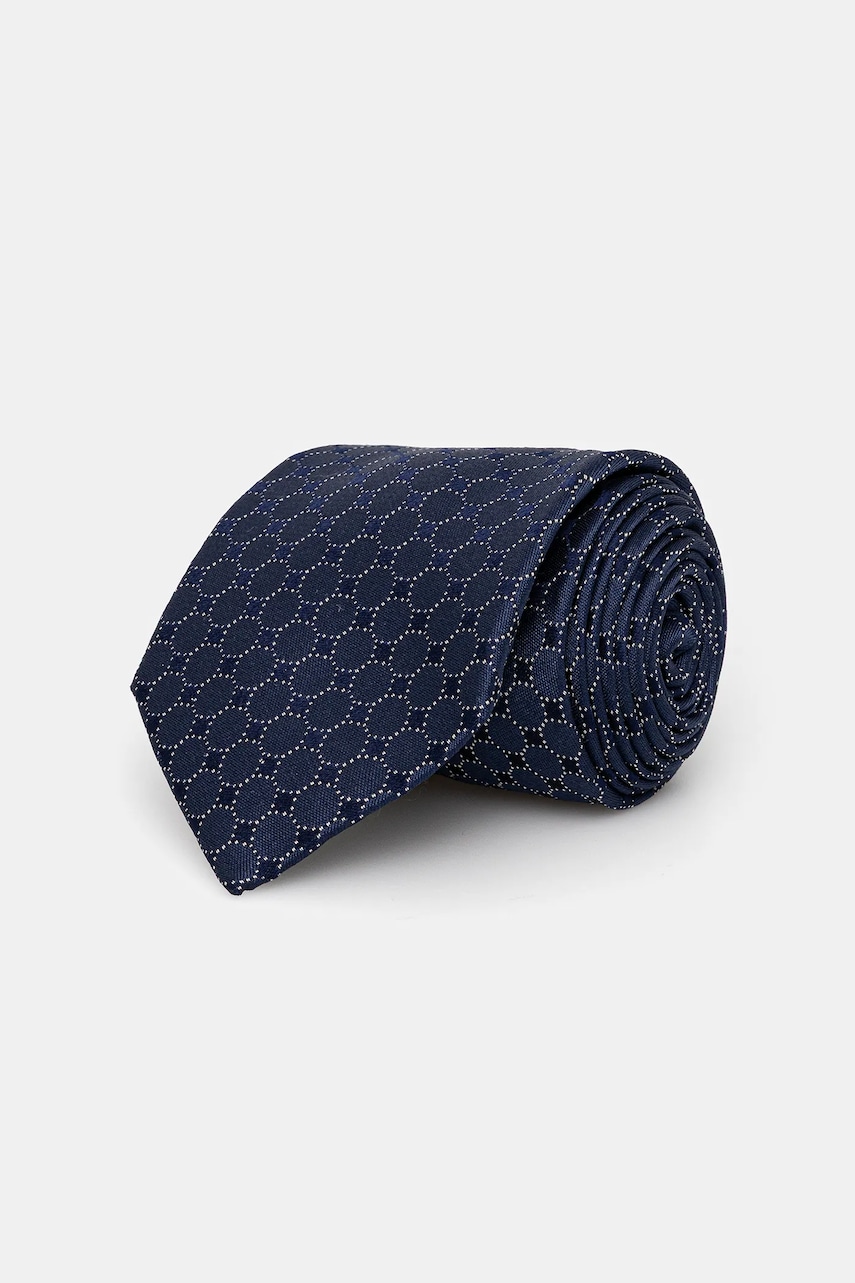 Michael Kors cravată de mătase culoarea bleumarin, MK0DT00188