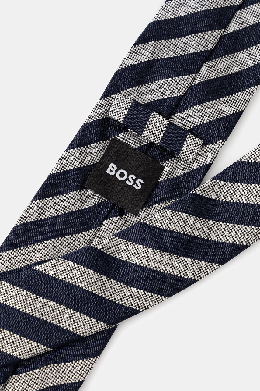 Галстук с добавлением шелка BOSS цвет синий 50550432