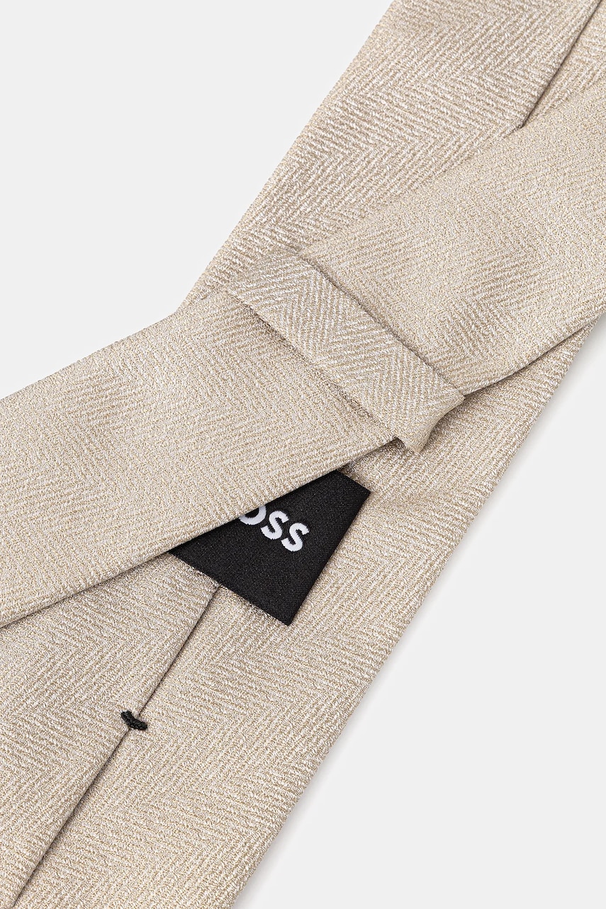 Шелковый галстук BOSS цвет белый 50550504 Шелковый галстук BOSS цвет белый 50550504