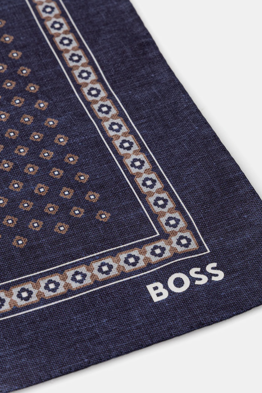 Платок BOSS цвет синий 50551097 Платок BOSS цвет синий 50551097