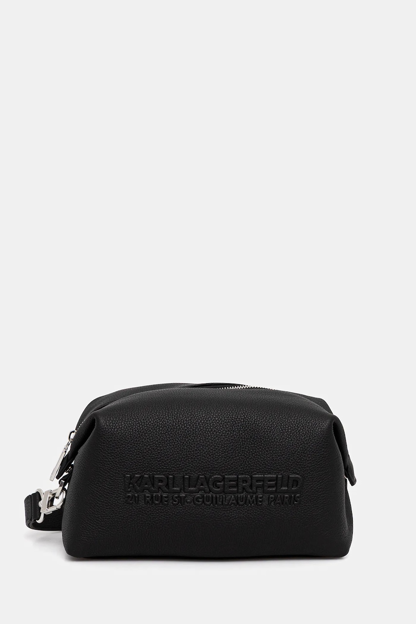 Karl Lagerfeld punga cosmetice culoarea negru, A3M32053